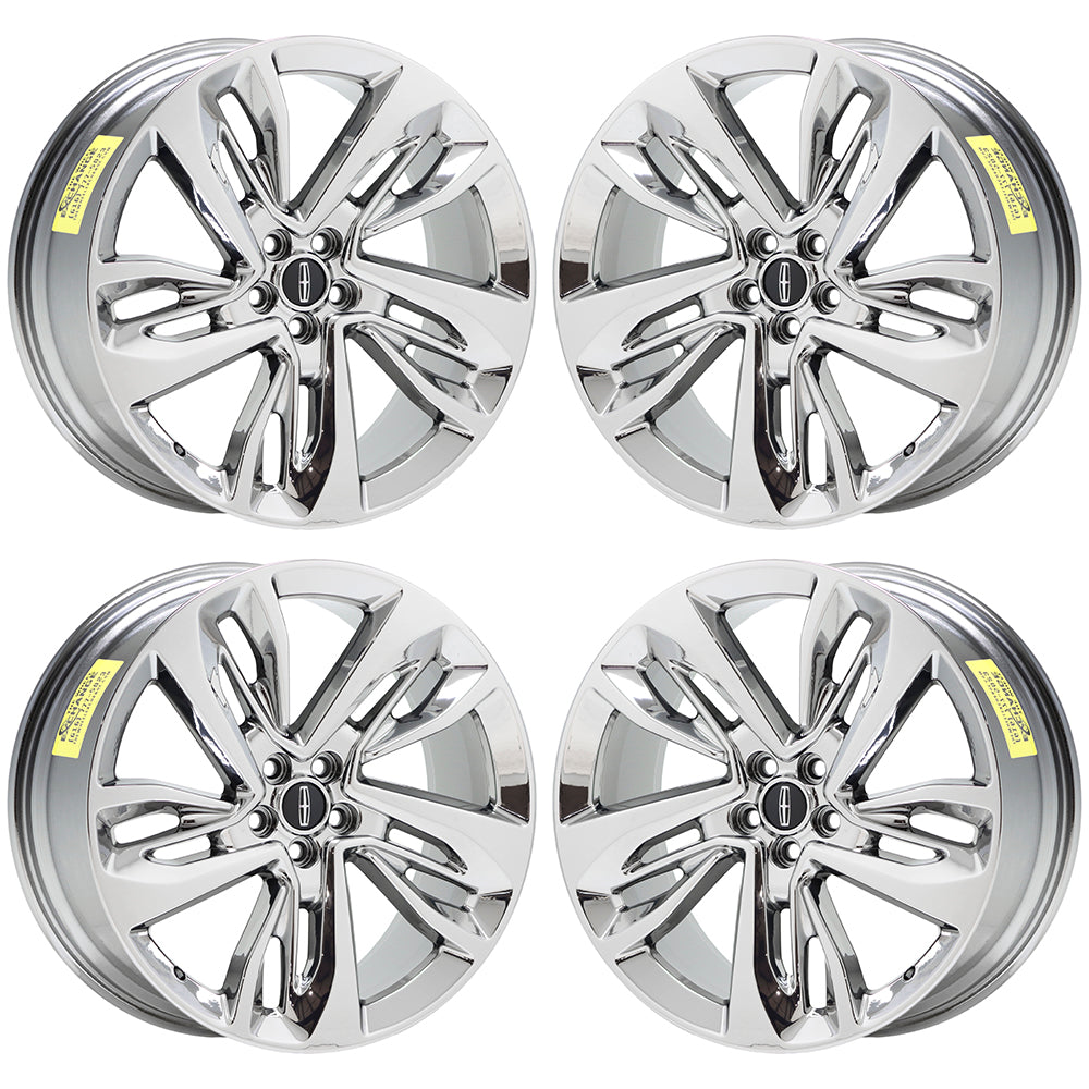 21" Lincoln MKX / Ford Edge Bright Chrome wheels rims Factory set 10076
